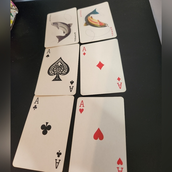 Grandpa Playing Cards Fish - Picture 3 of 6